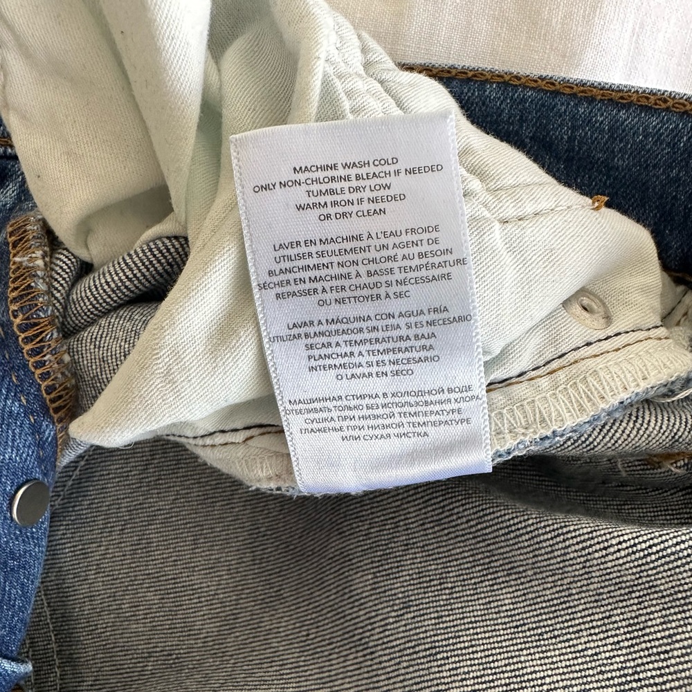RE/DONE Comfort Stretch High Rise Stove Pipe Jeans - Picture 8 of 10